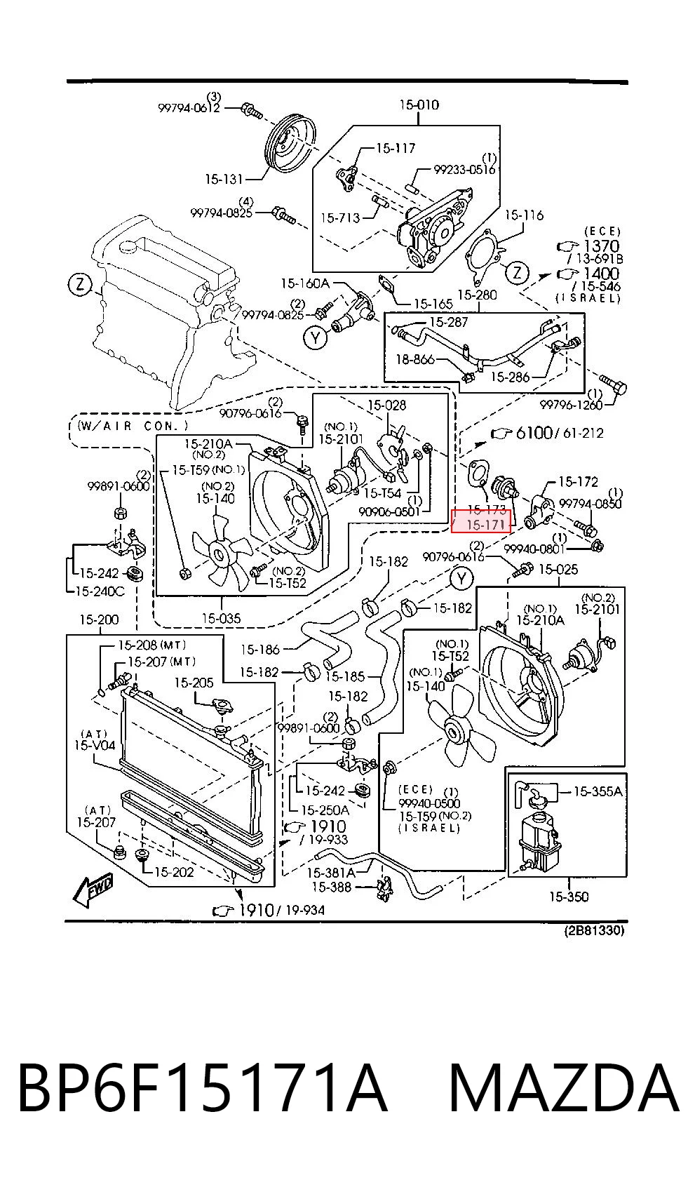 BP6F15171A Mazda