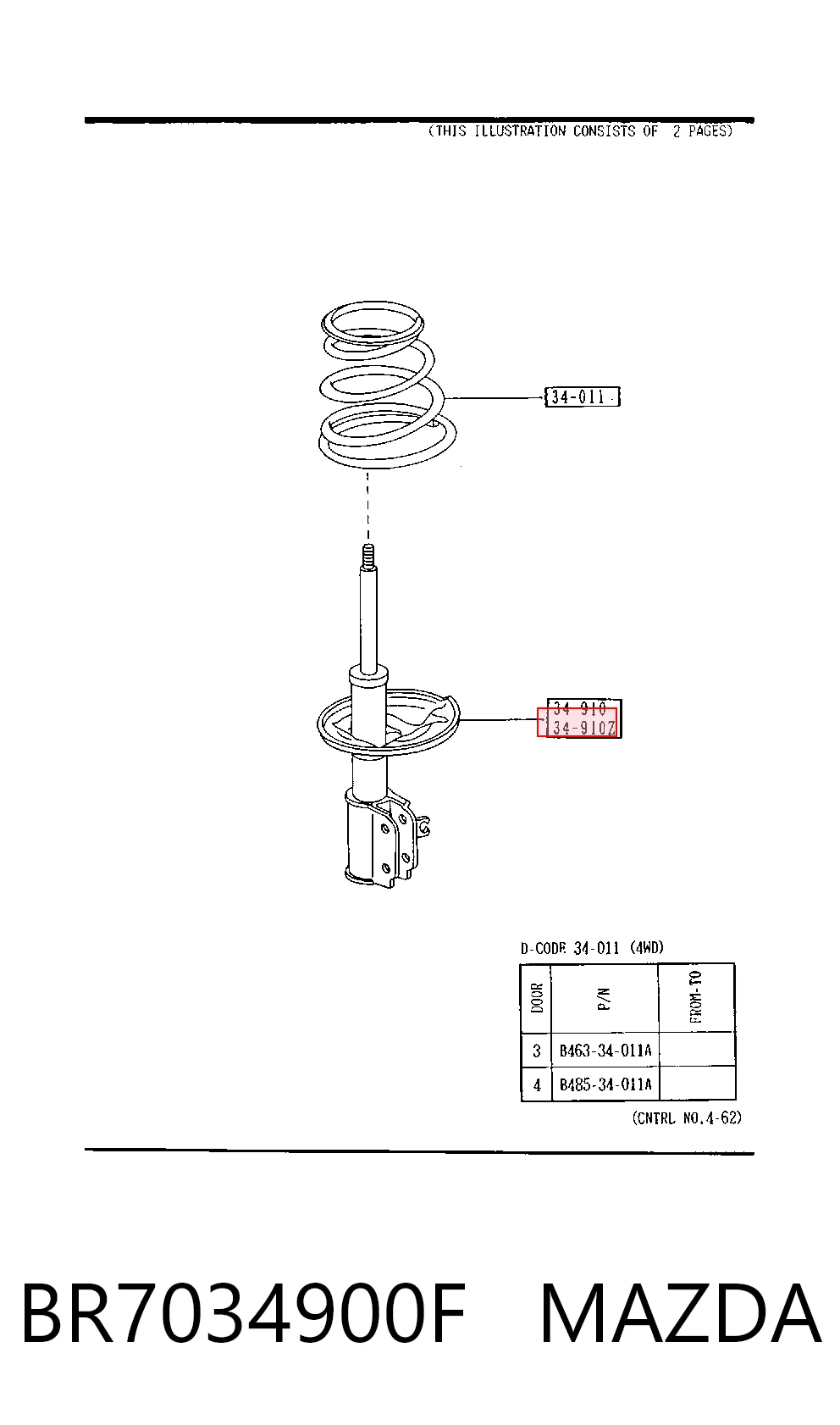 Amortyzator przedni lewy do Mazda 323 S IV BG