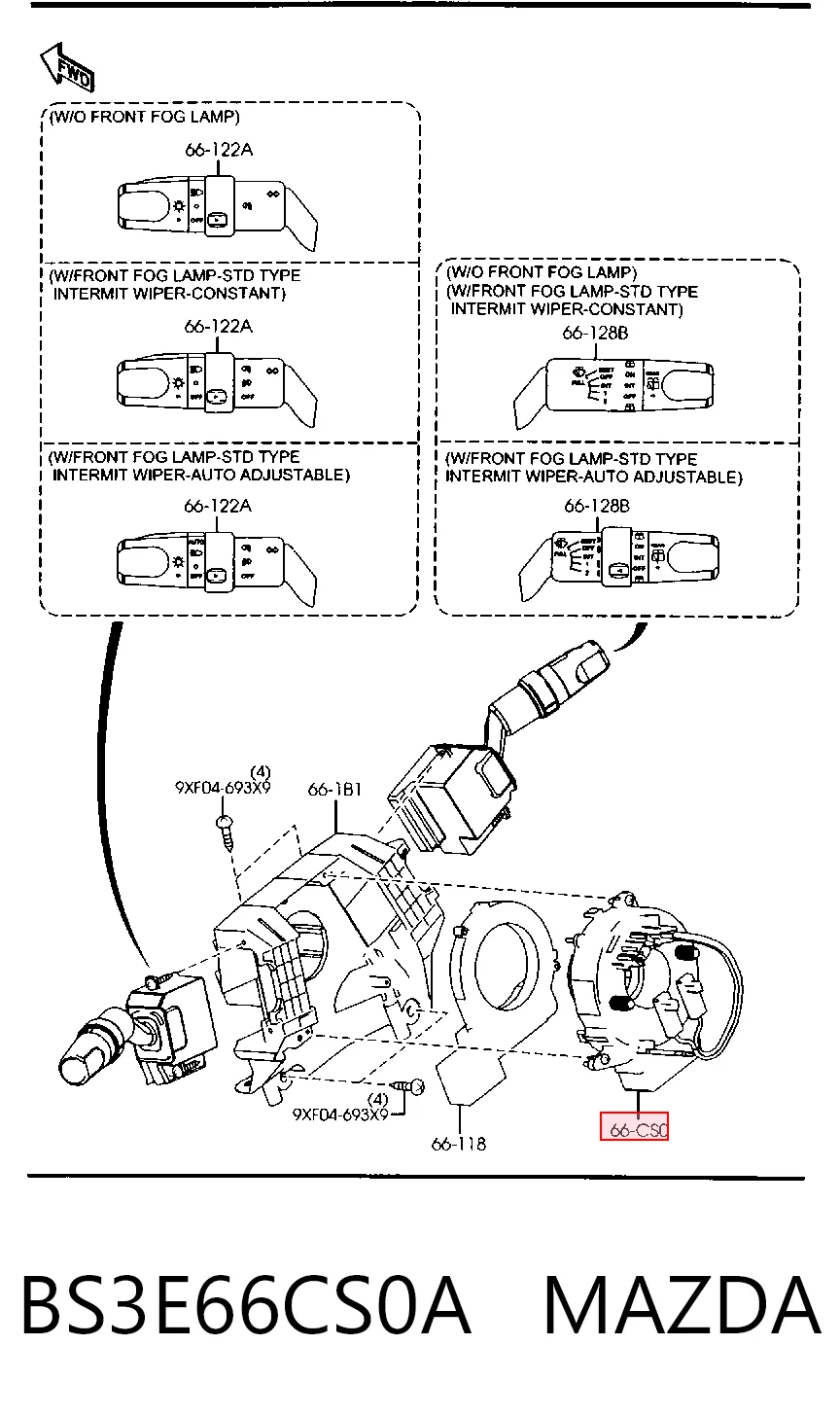 BS3E66CS0A Mazda
