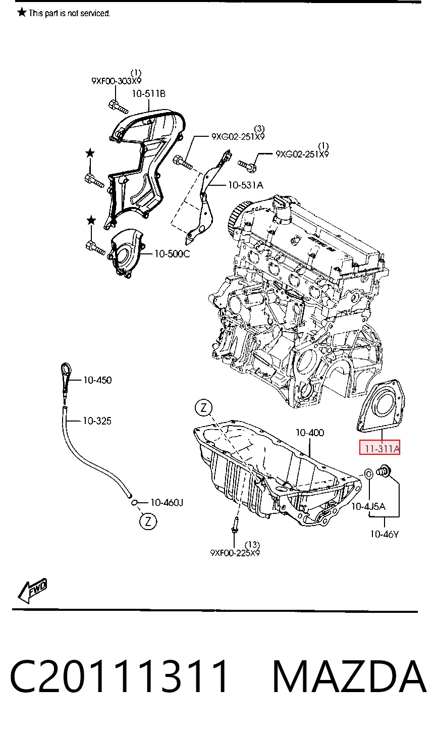 Uszczelniacz wału korbowego silnika tylny do Ford Fiesta Mk4 JAS, JBS