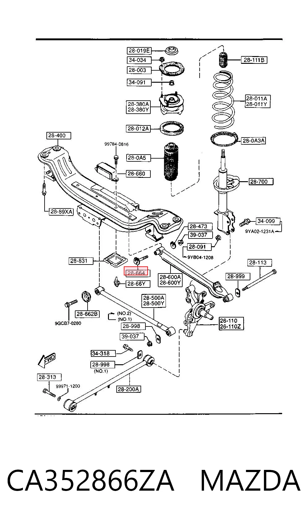 CA352866ZA Mazda