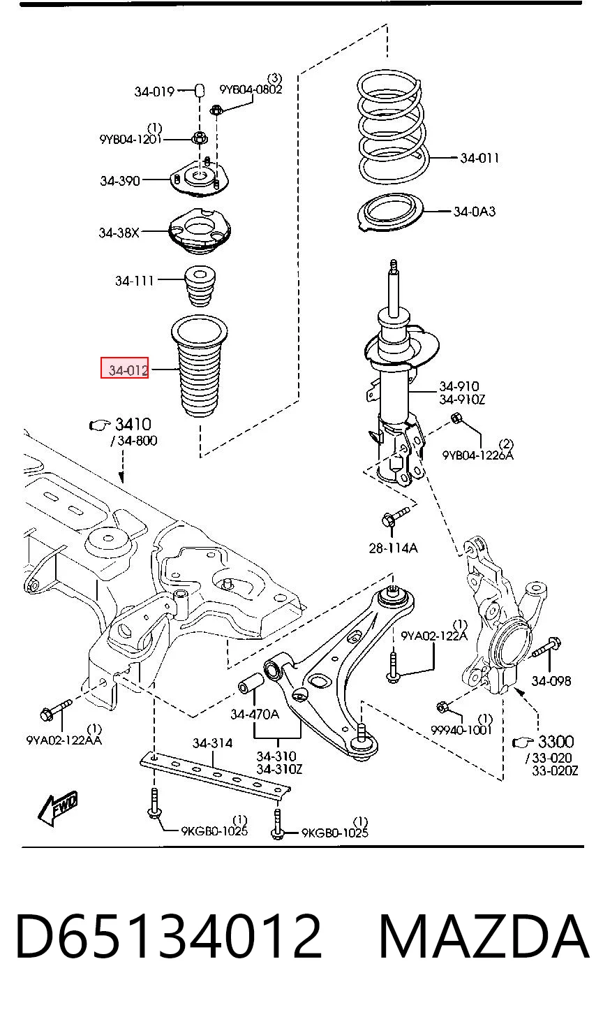 D65134012 Mazda