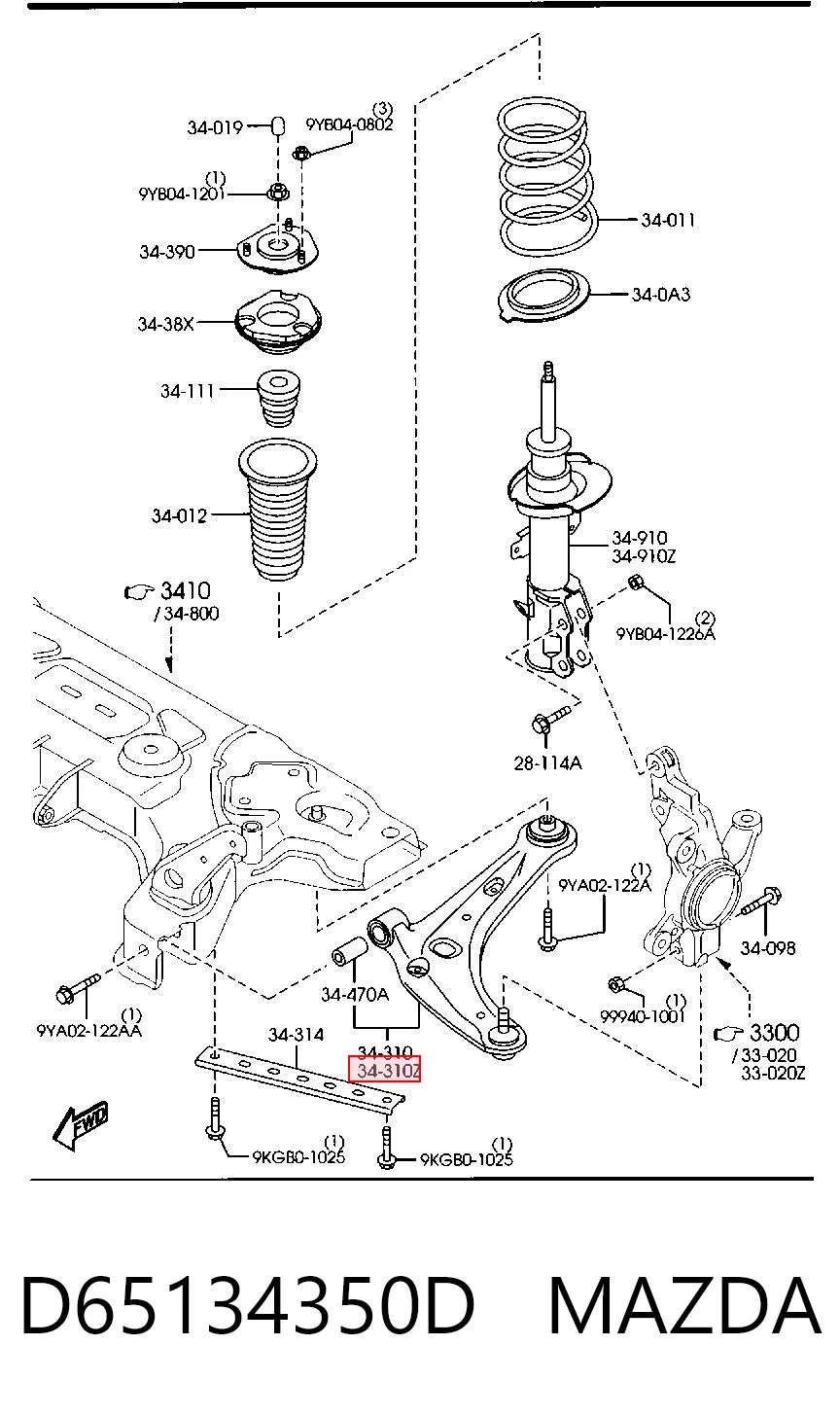 D65134350D Mazda
