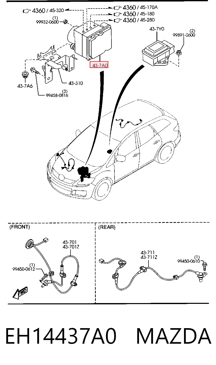 Sterownik ABS  hydrauliczny do Mazda CX-7  ER