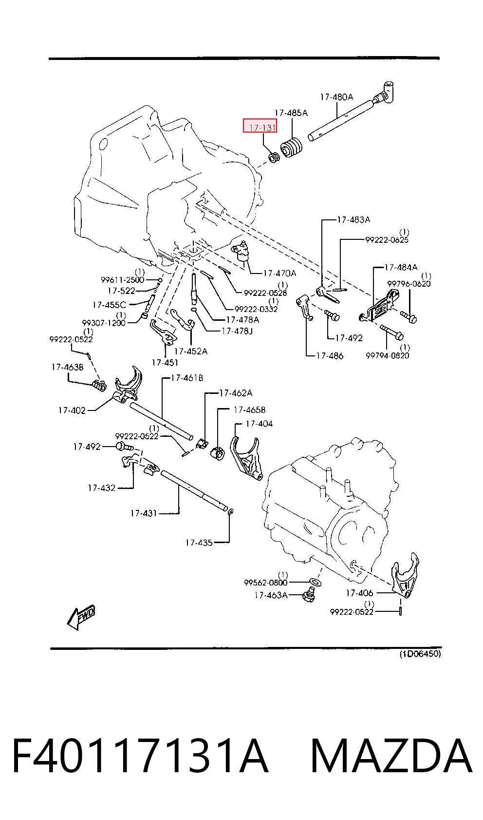F40117131A Mazda