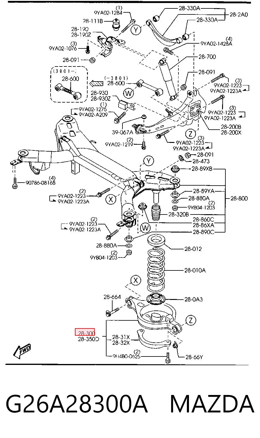 G26A28300A Mazda