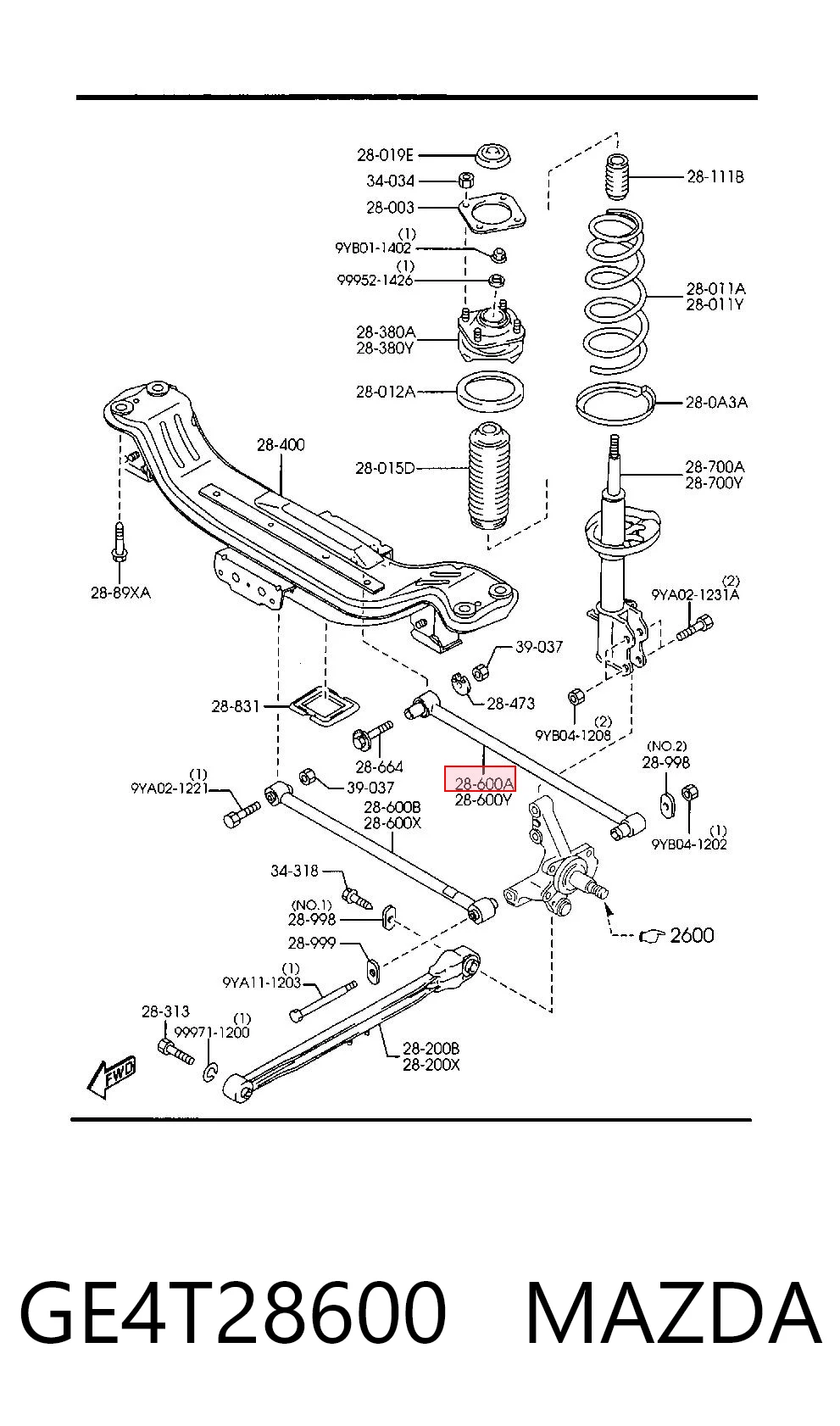 GE4T28600 Mazda