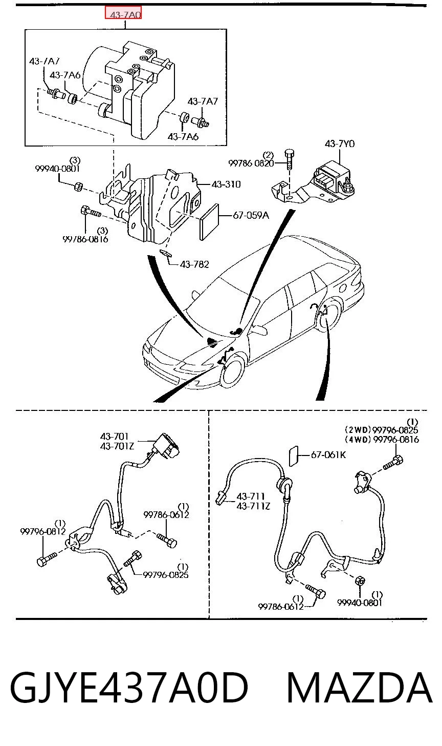 Sterownik ABS  hydrauliczny do Mazda 6  GY