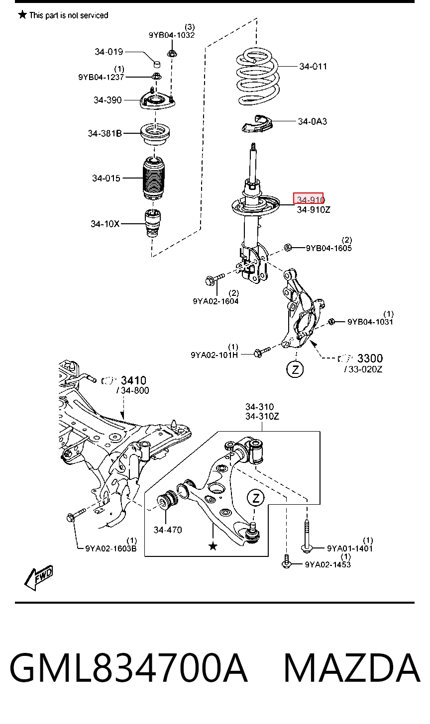 GML834700A Mazda