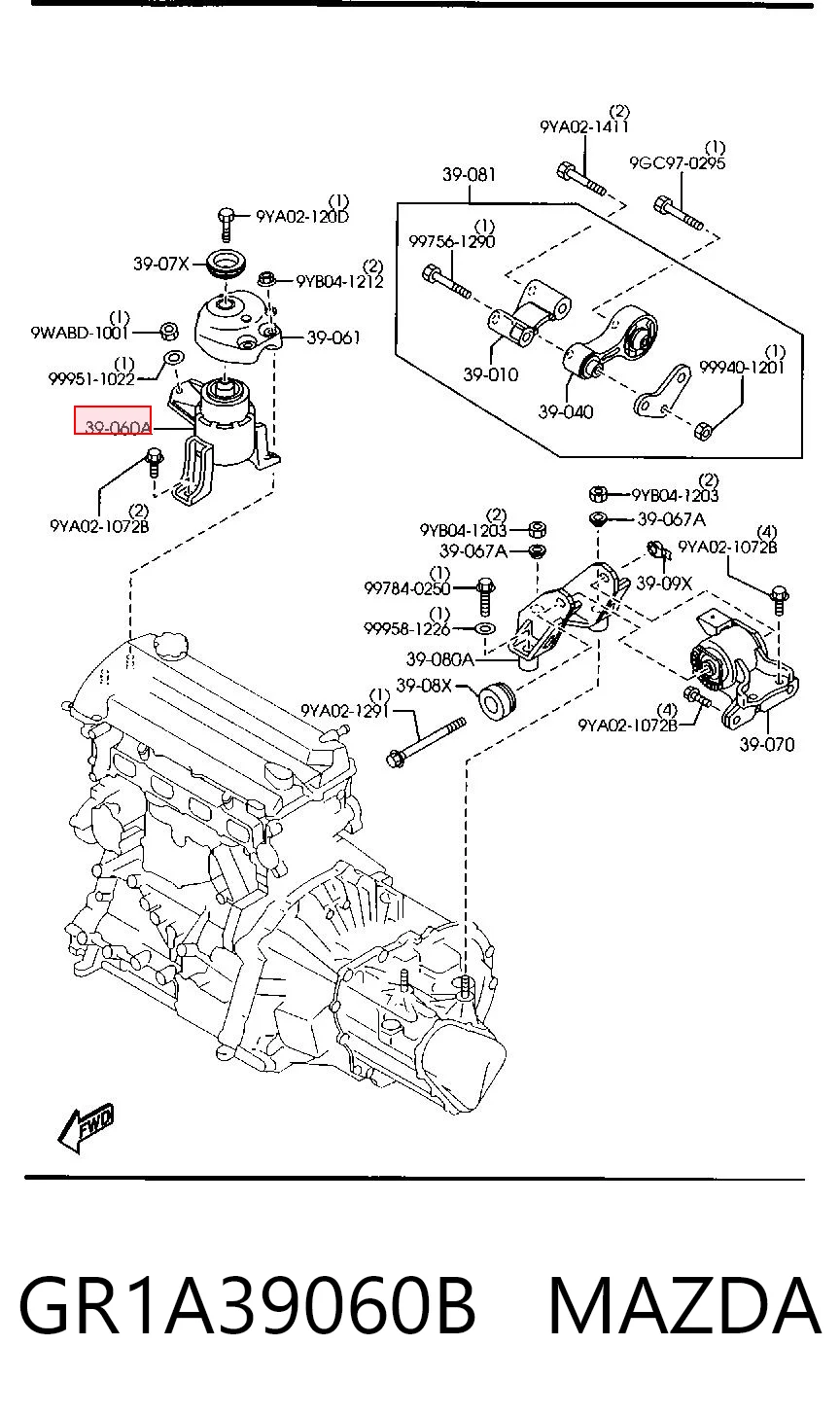 GR1A39060B Mazda