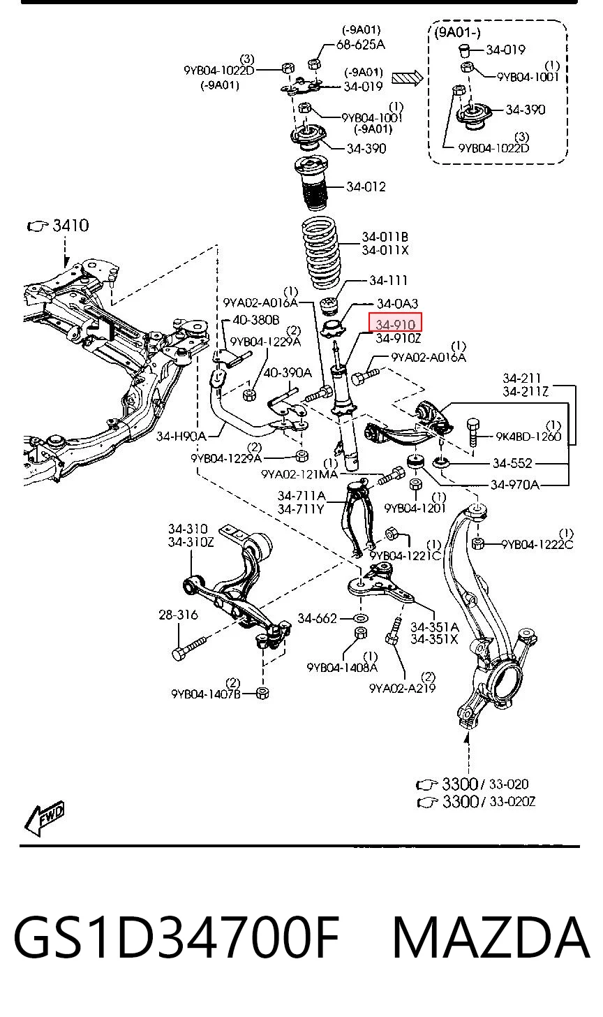 GS1D34700F Mazda