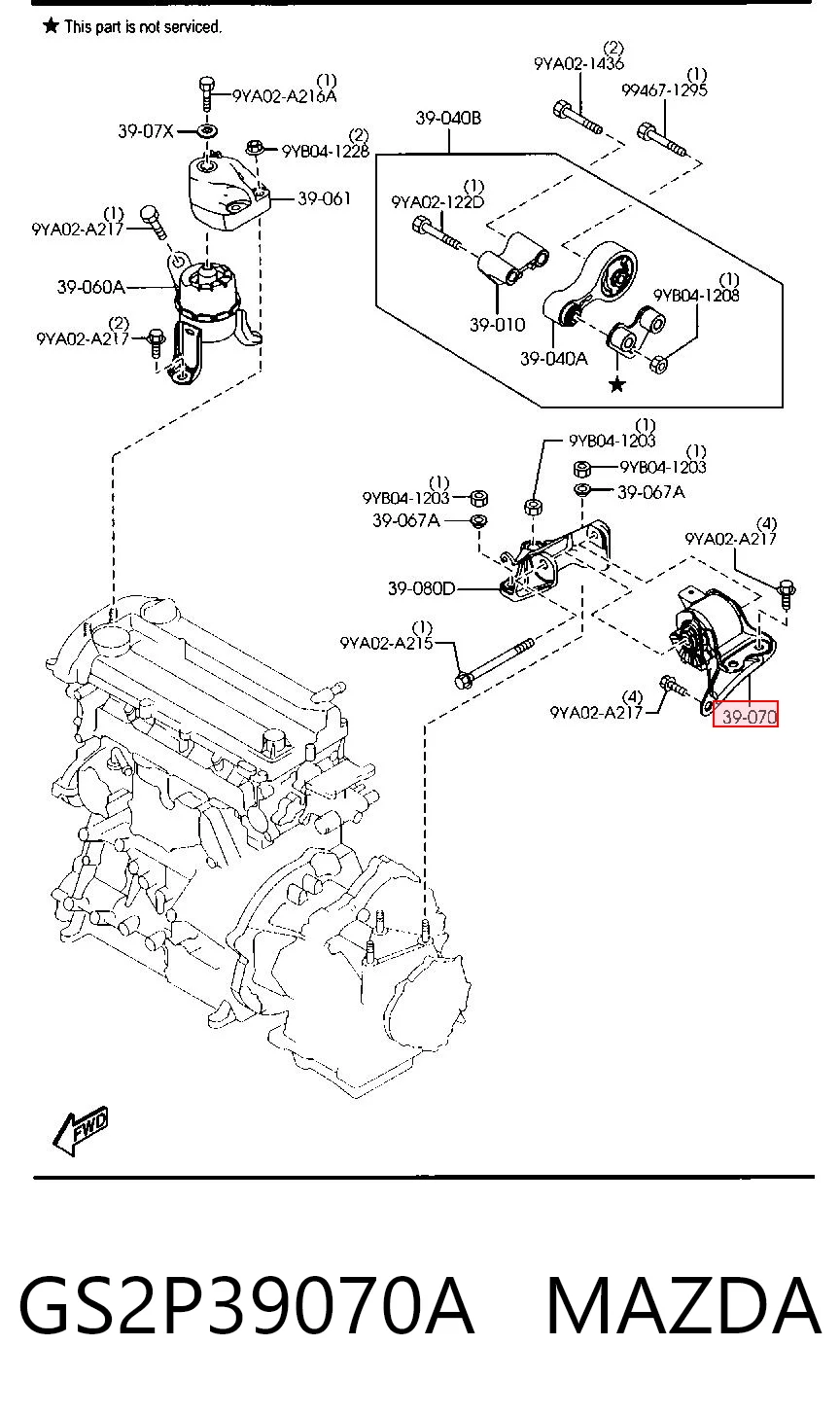 GS2P39070A Mazda