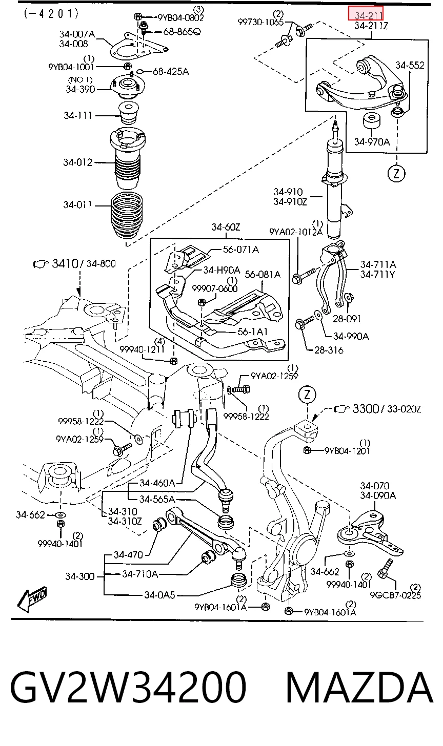 GV2W34200 Mazda