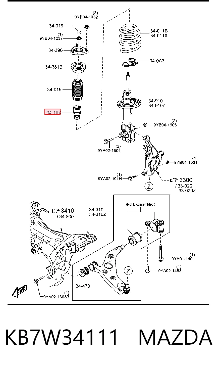 KB7W34111 Mazda