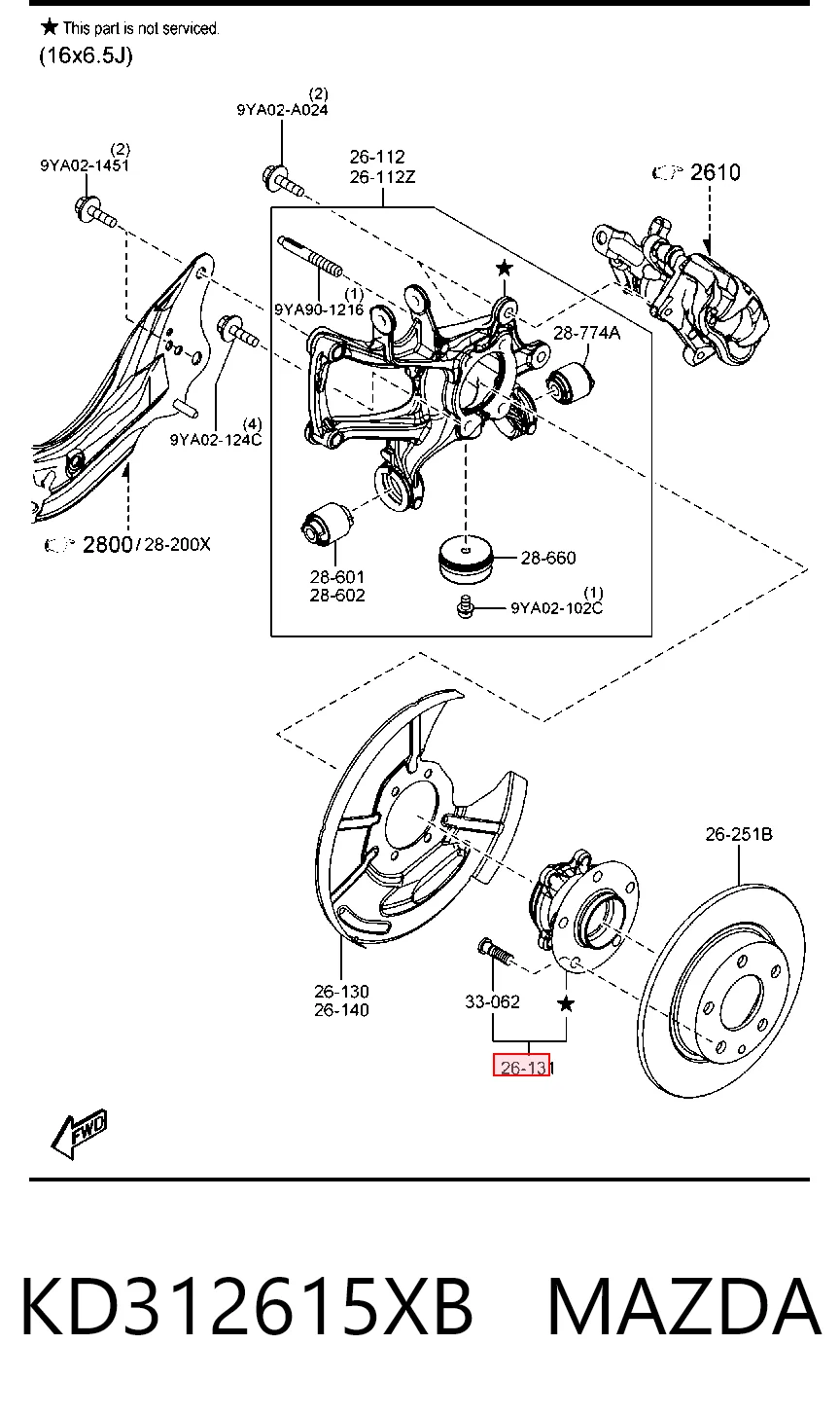 KD312615XB Mazda