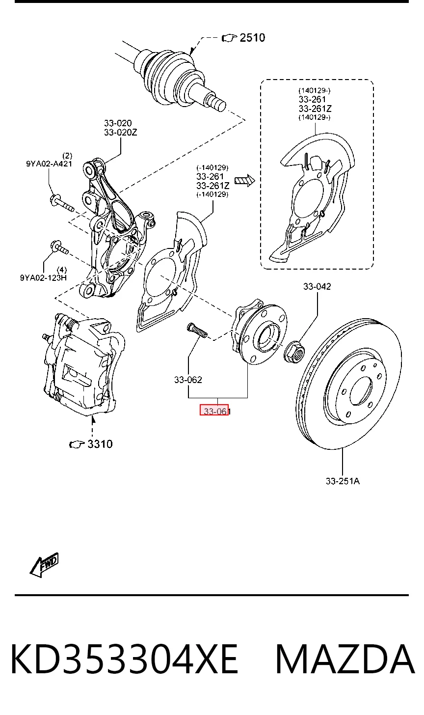 KD353304XE Mazda