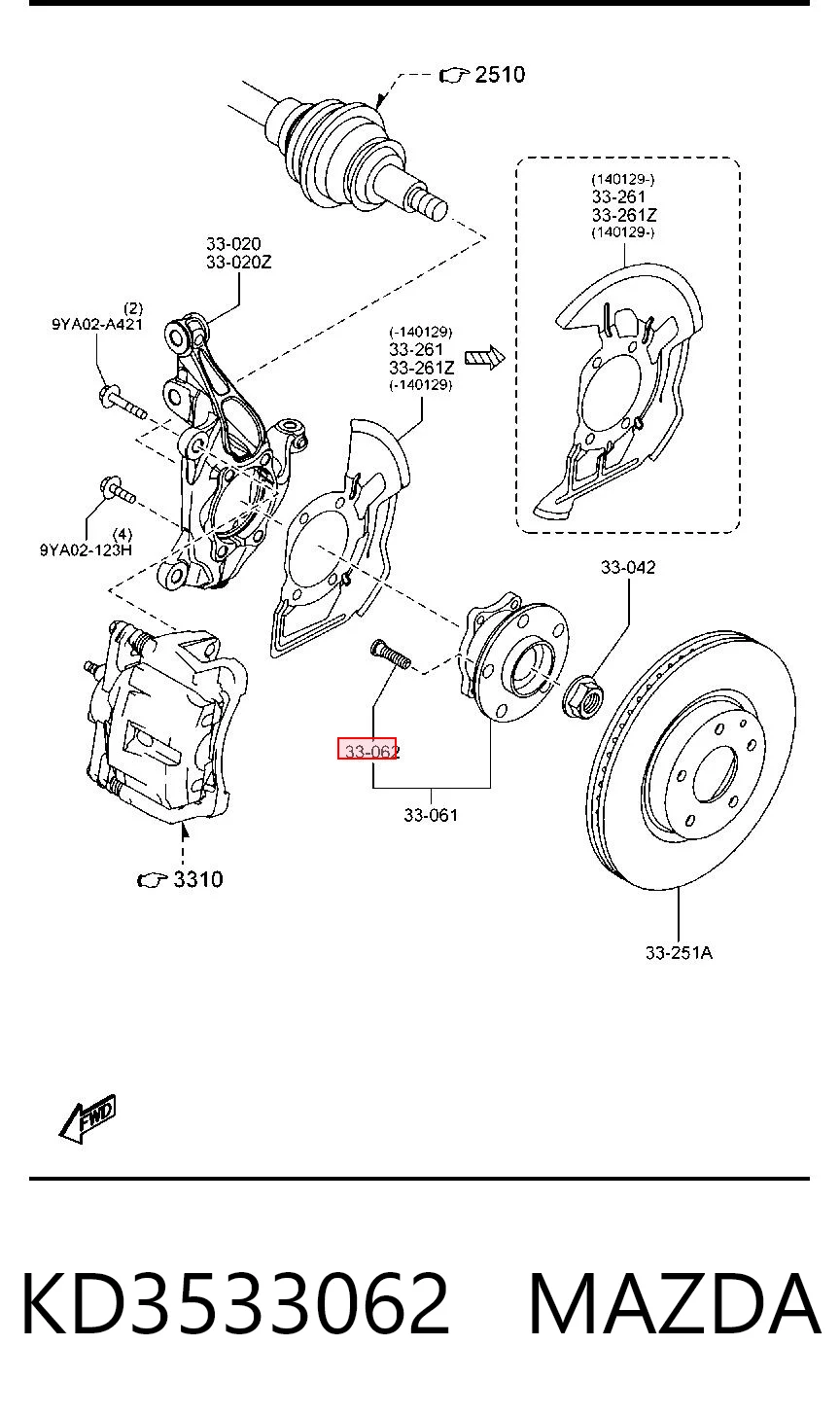Do koszyka Śruba koła Ford Mondeo II BFP