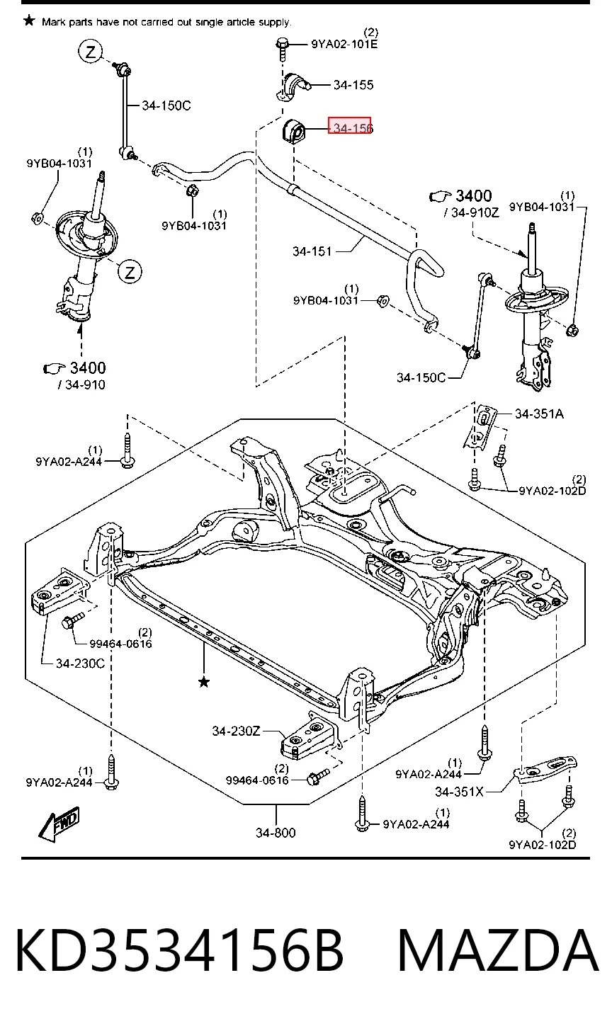 KD3534156B Mazda