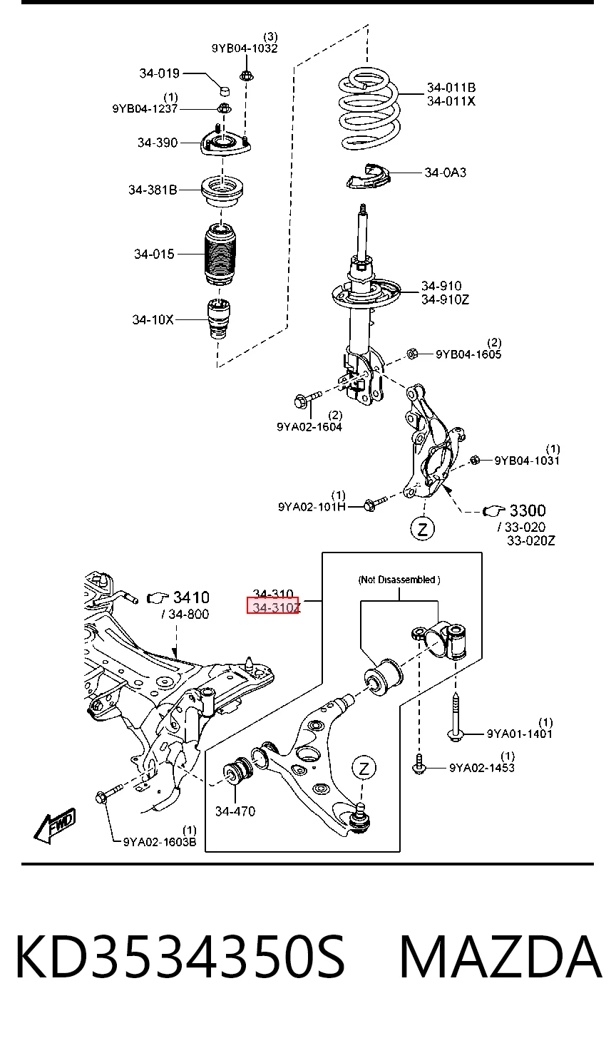 KD3534350S Mazda