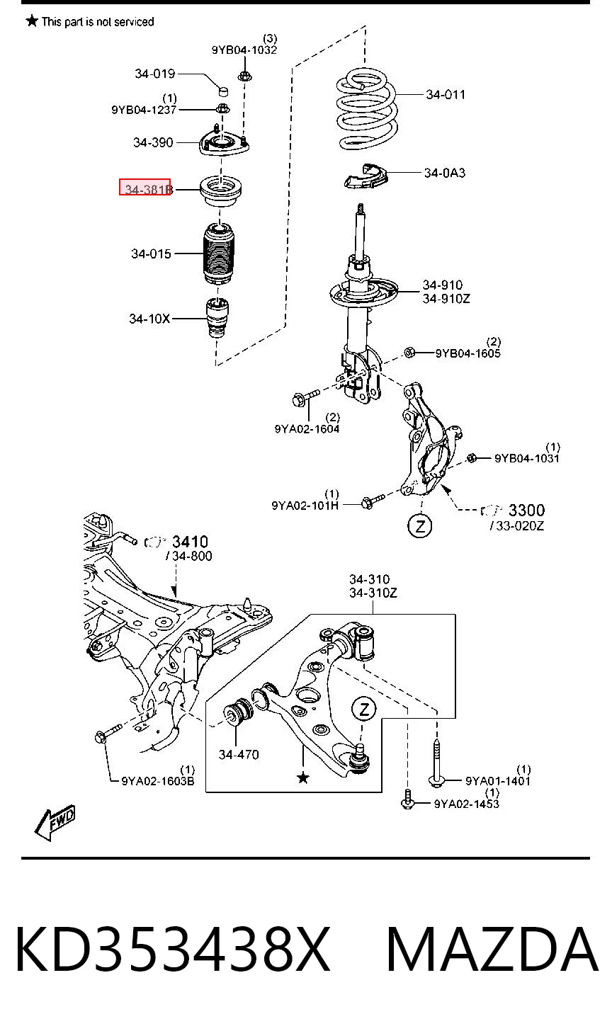KD353438X Mazda