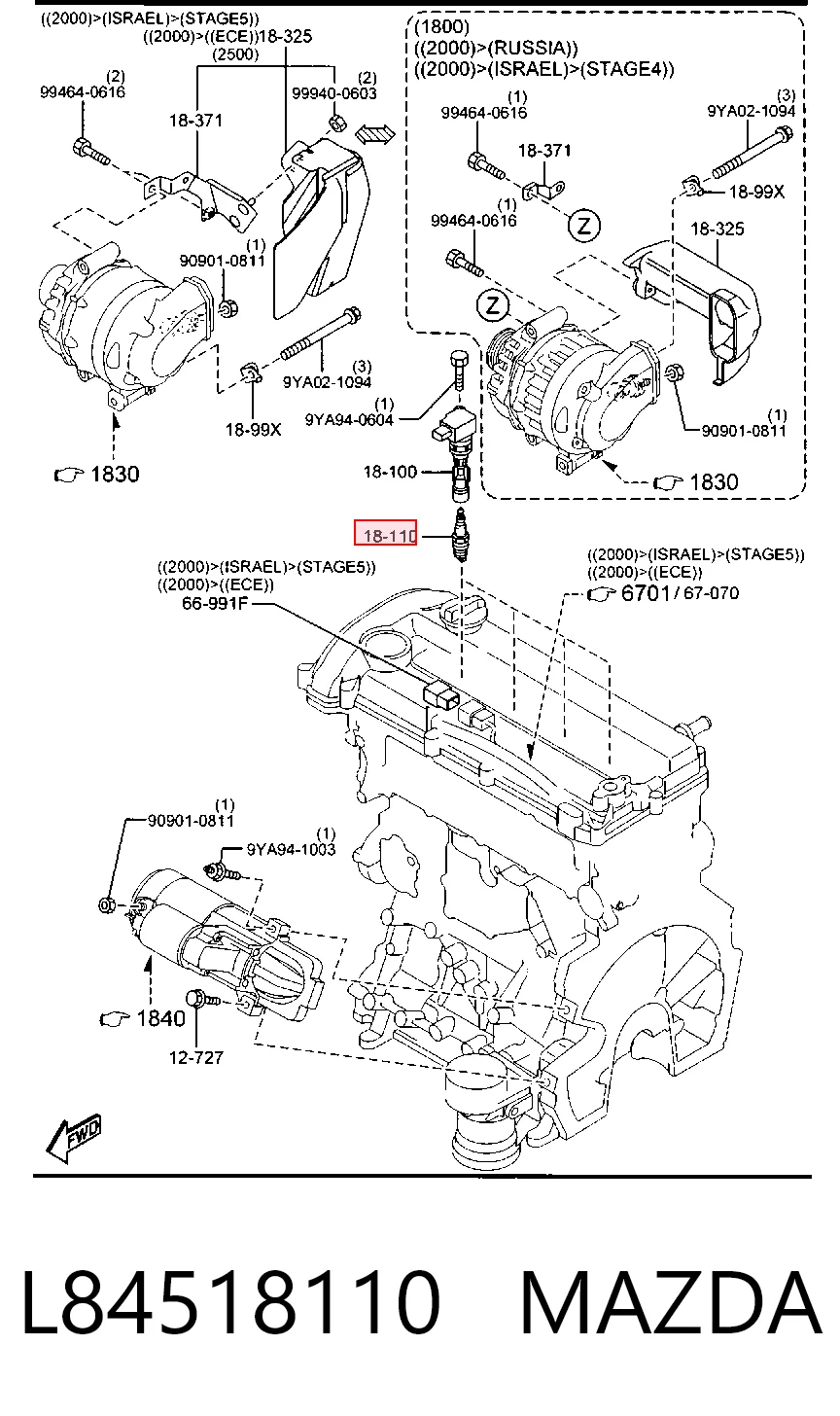 L84518110 Mazda