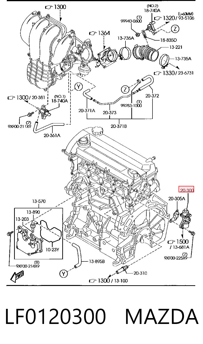 LF0120300 Mazda