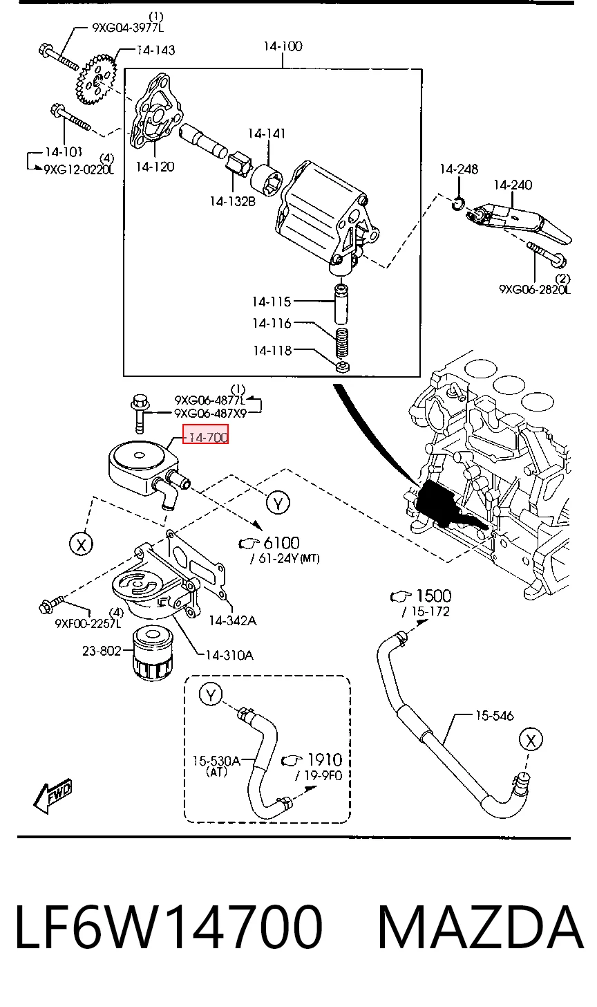 LF6W14700 Mazda