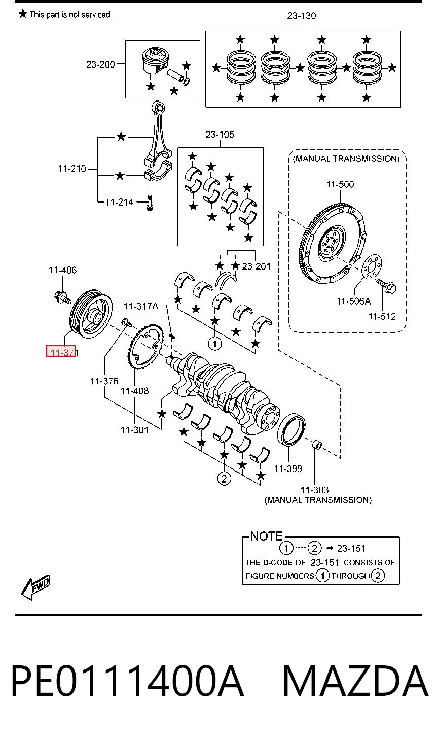PE0111400A Mazda