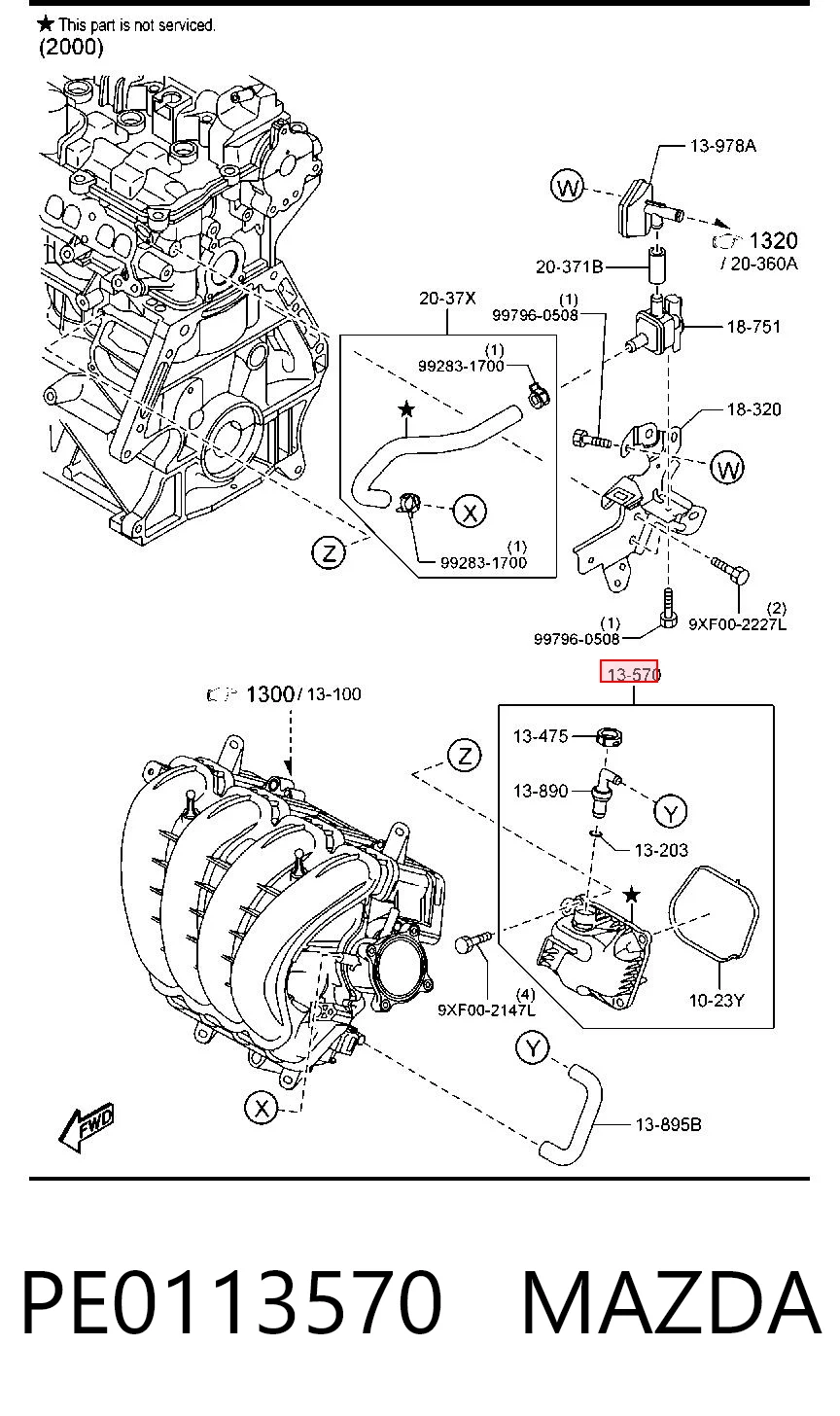 Kupić Separator oleju układu wentylacji kadłuda (bloku silnika) Mazda CX-30 DM w dobrej cenie