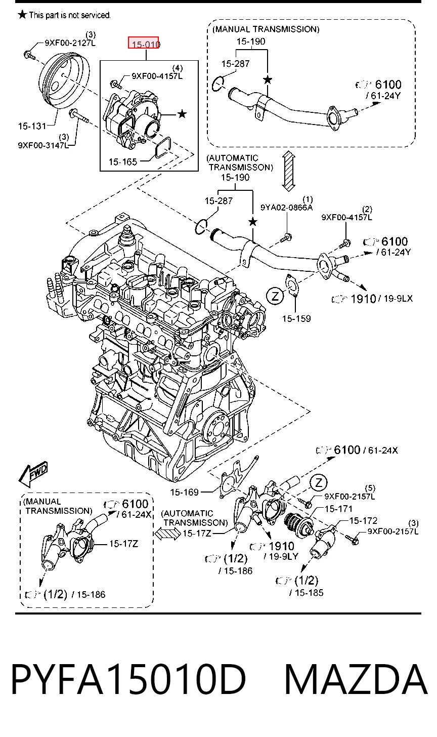 PYFA15010D Mazda