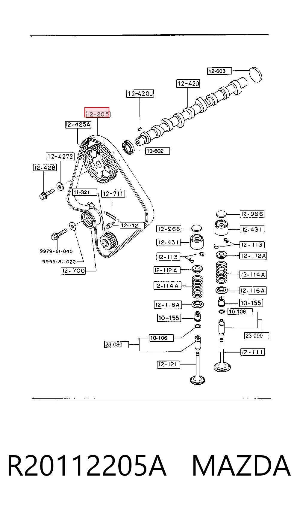 R20112205A Mazda