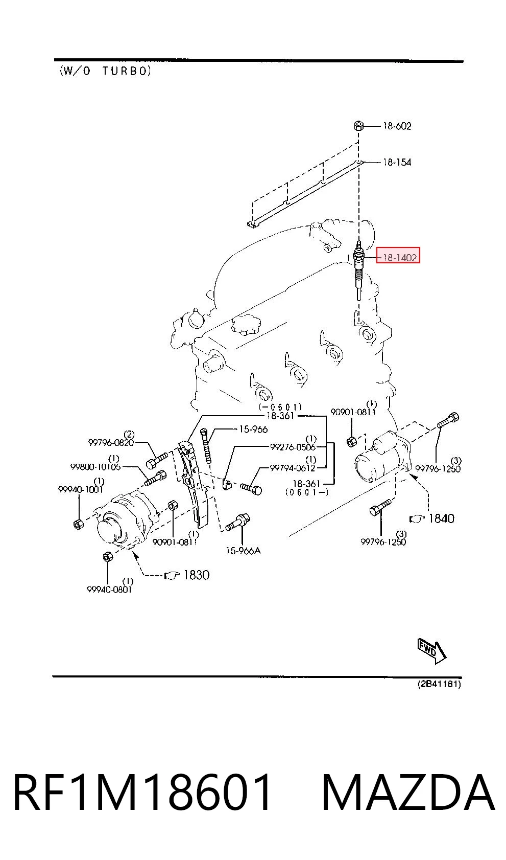 RF1M18601 Mazda