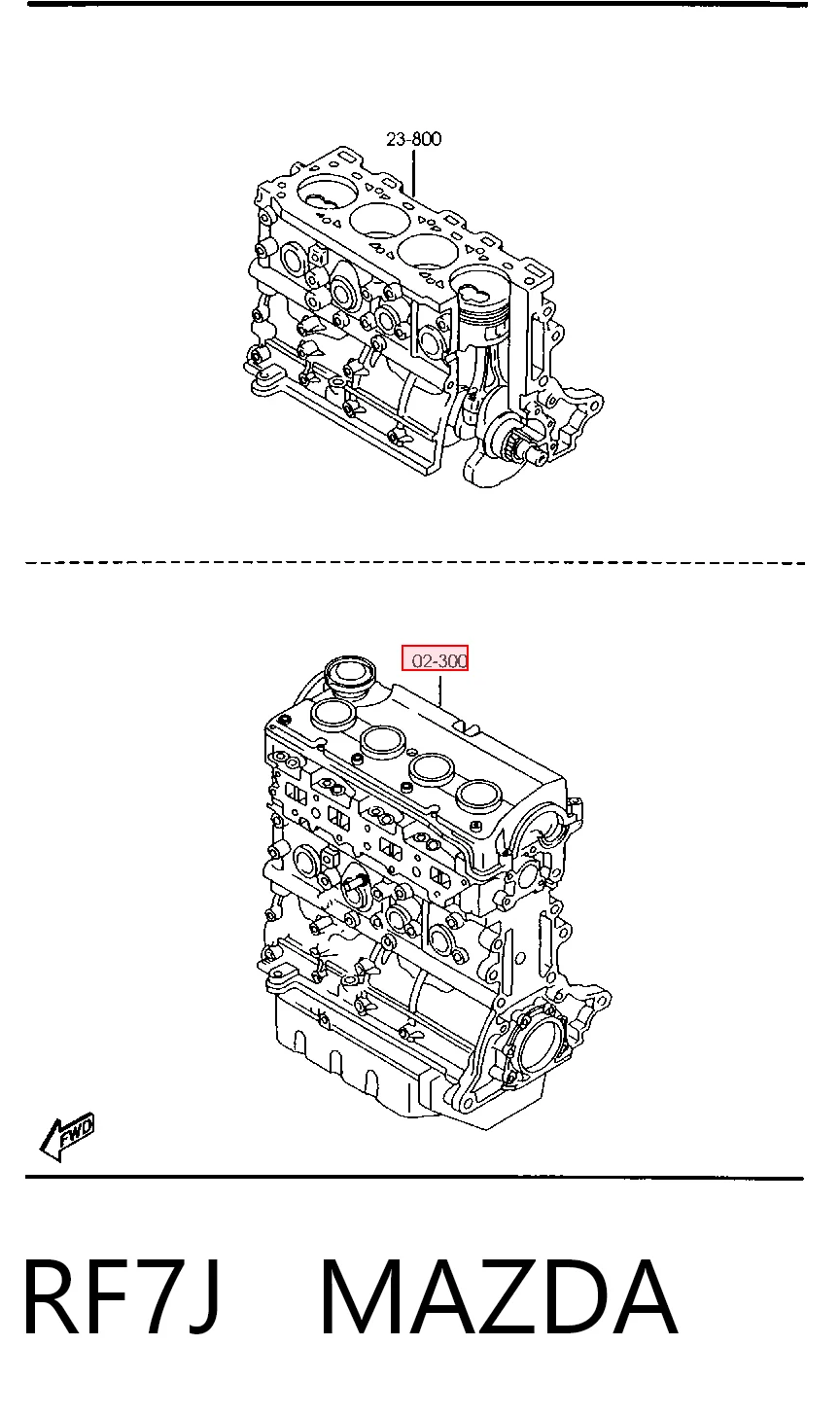 RF7J Mazda Silnik w komplecie