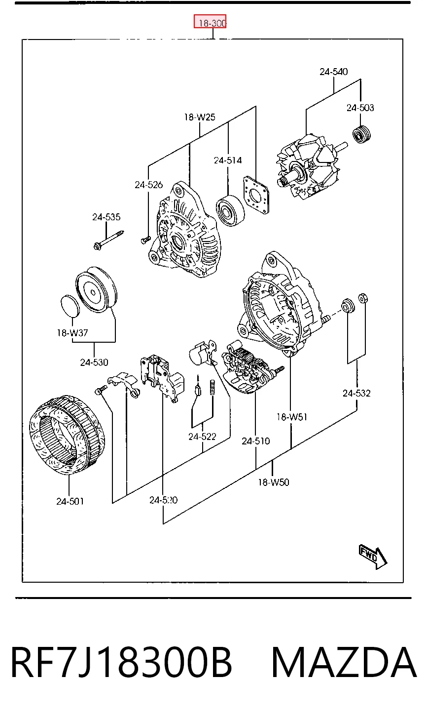 Alternator do Mazda 6  GY