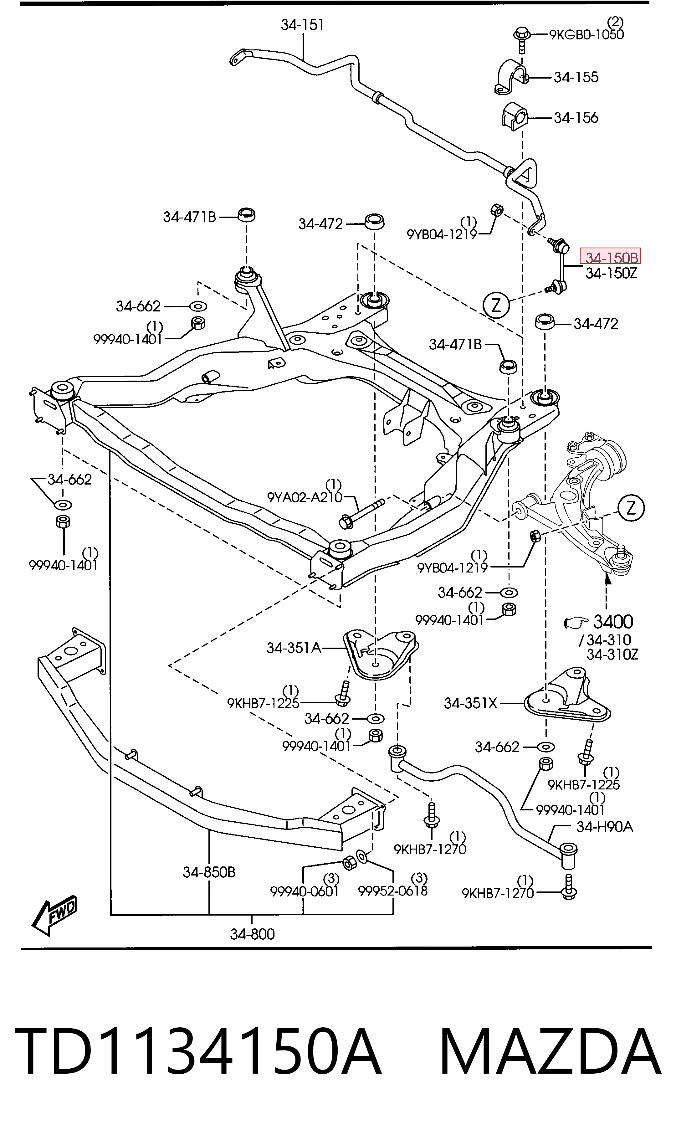 TD1134150A Mazda