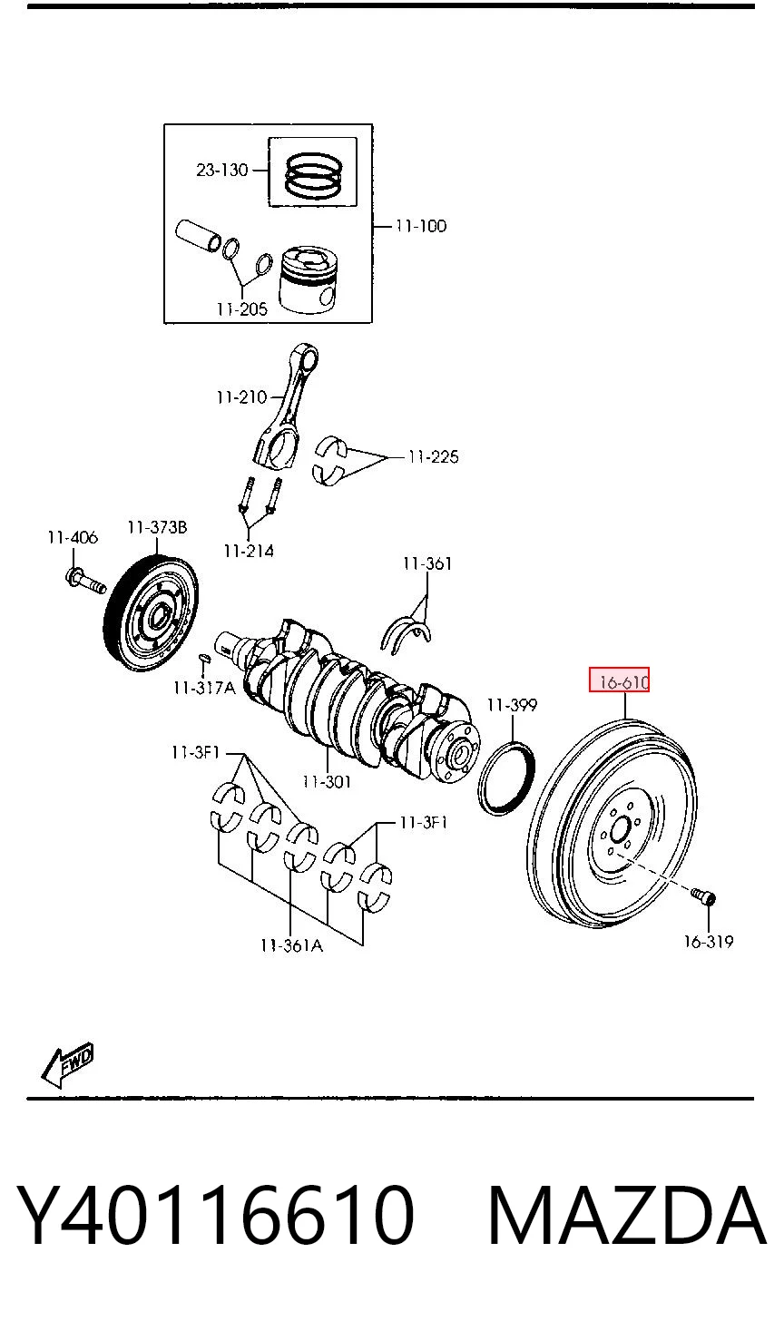 Koło zamachowe silnika Ford Fusion kombi (JU) (2002 - 2012) cena, od 54,58 USD