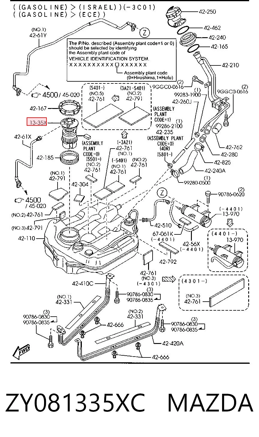 ZY081335XC Mazda