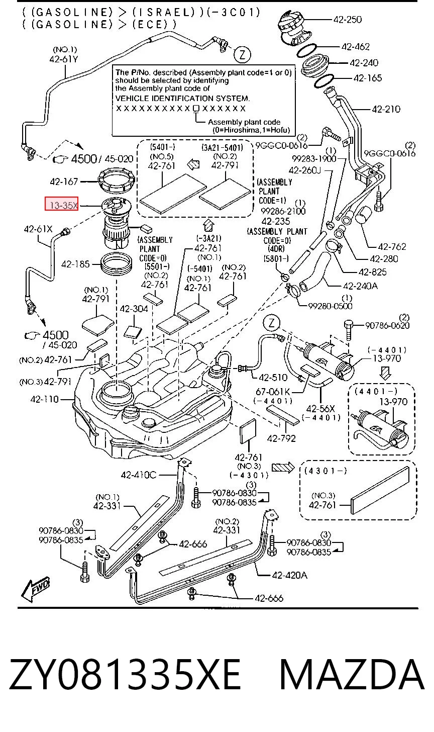 ZY081335XE Mazda