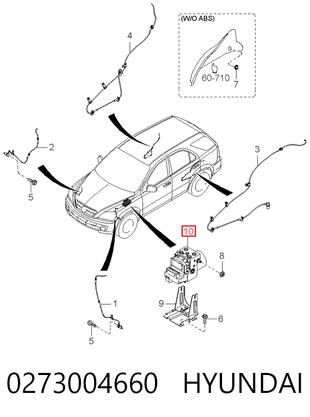 Sterownik ABS  hydrauliczny do KIA Sorento I JC