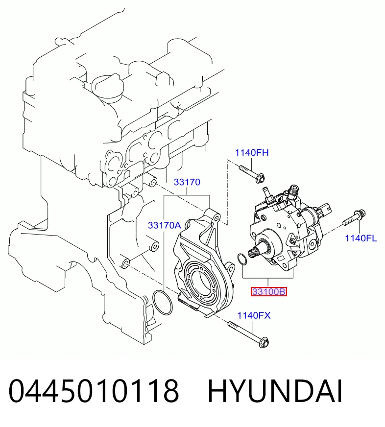 0445010118 Hyundai/Kia Pompa wtryskowa wysokiego ciśnienia