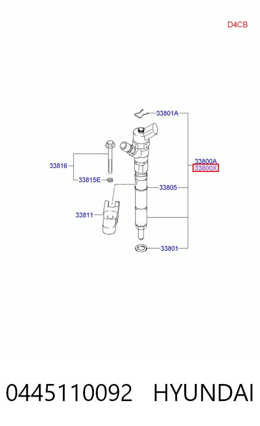 Wtryskiwacz paliwa do Hyundai H-1 STAREX Starex 