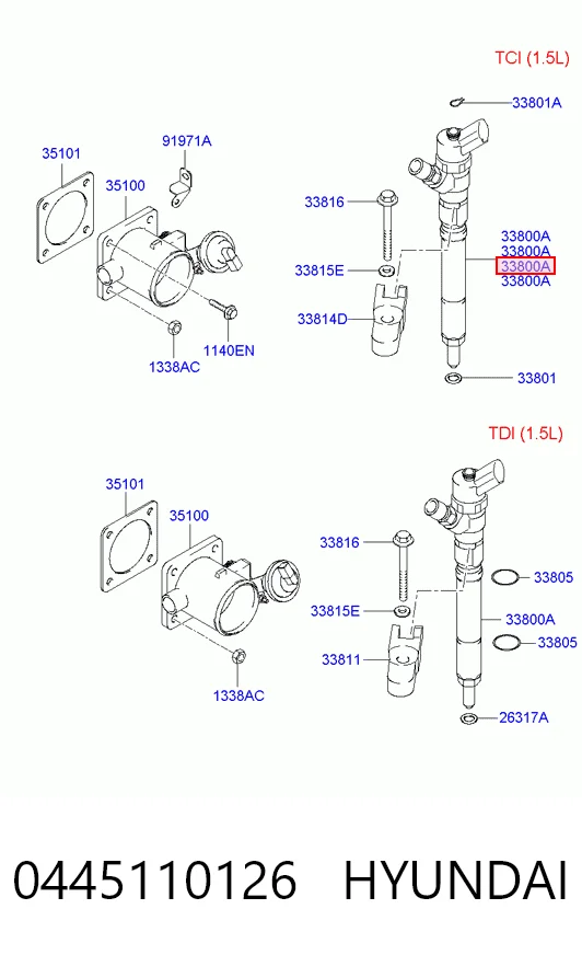 Wtryskiwacz paliwa 3380027000 VAG