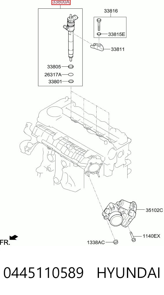 Do koszyka Wtryskiwacz paliwa Hyundai Tucson III TL