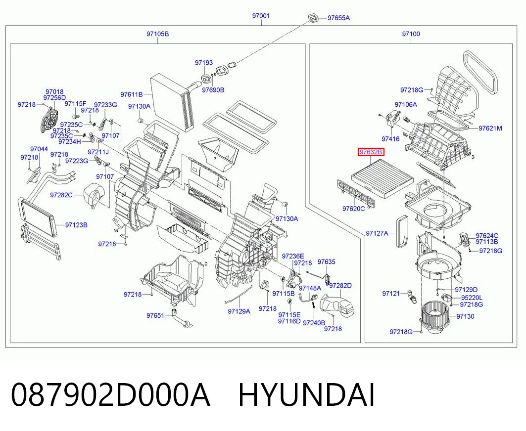 087902D000A Hyundai/Kia Filtr kabiny