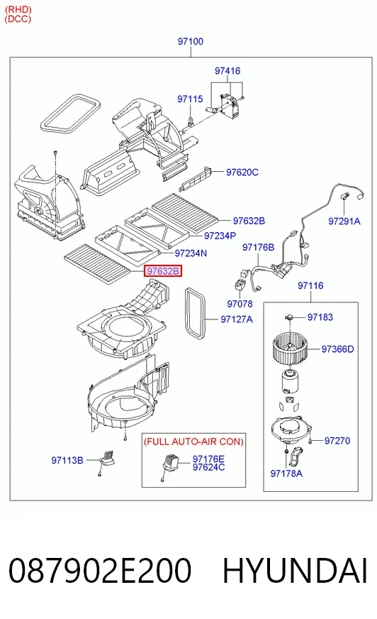 087902E200 Hyundai/Kia Filtr kabiny