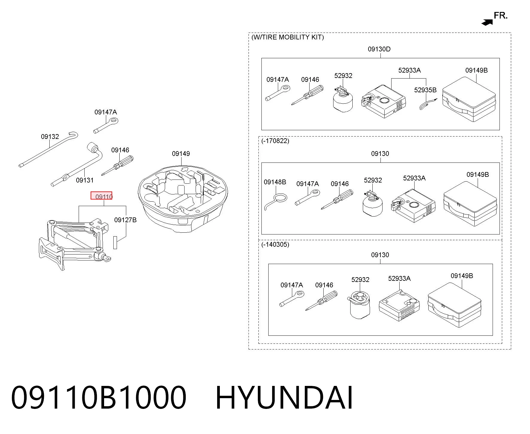 09110B1000 Hyundai/Kia
