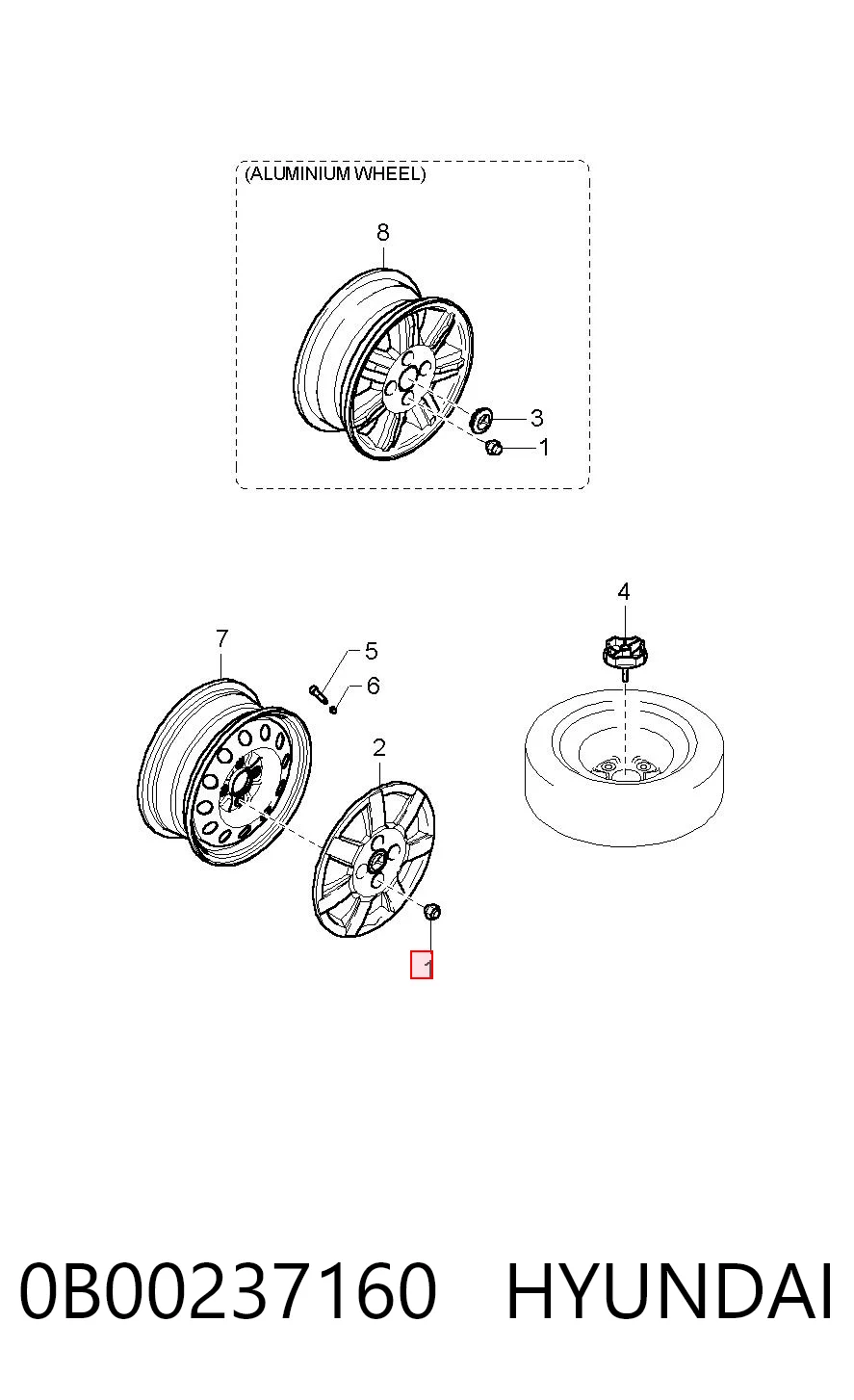 0B00237160 Hyundai/Kia