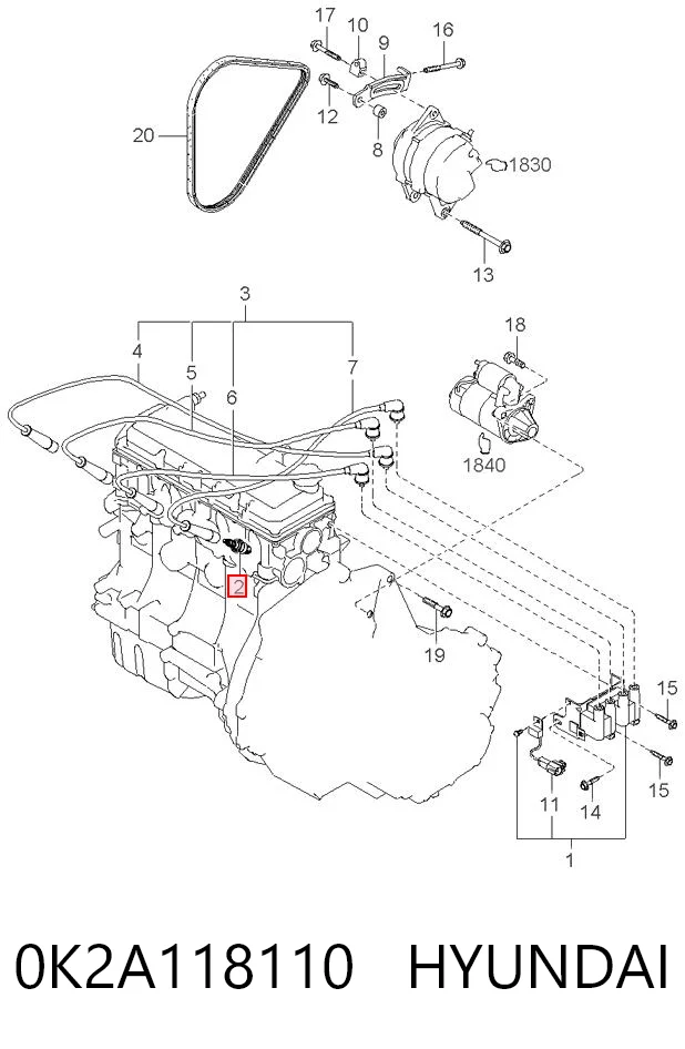 0K2A118110 Hyundai/Kia