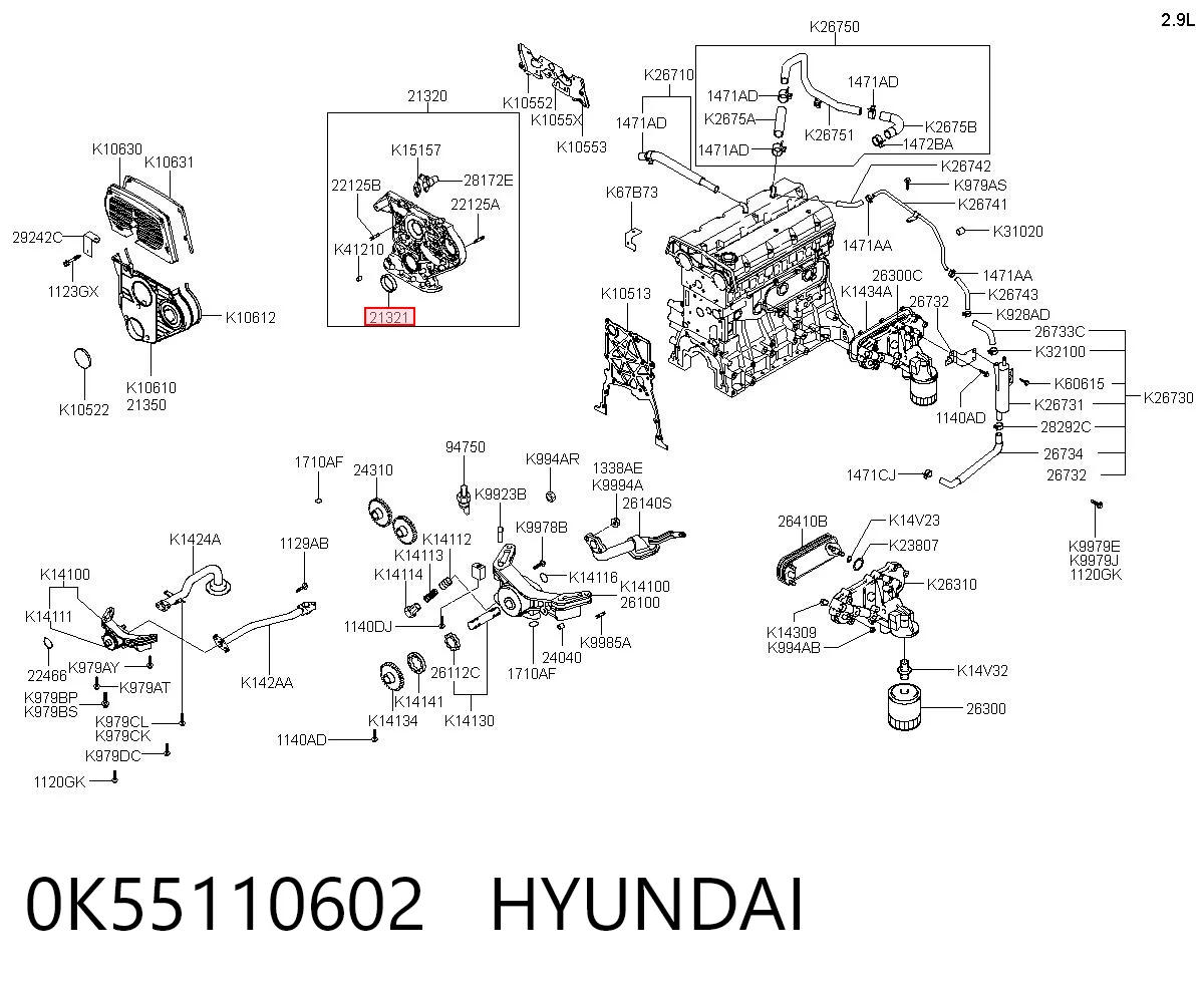 0K55110602 Hyundai/Kia