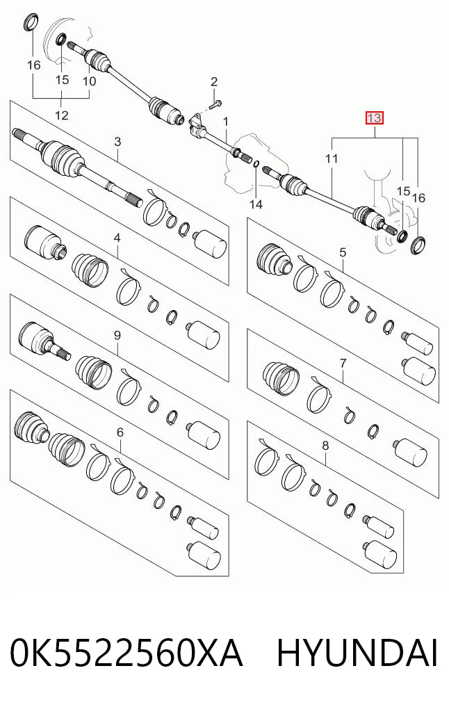 Półoś napędowa przednia prawa Tangun J21017 cena, od 42,82 USD